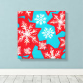 雪片 キャンバスプリント (インサイチュ (ウッドフロア))