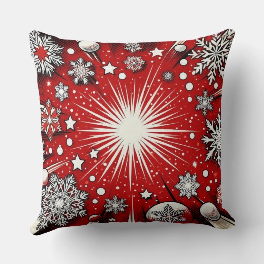 雪片 クッション (裏面)