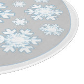 雪片（グレー） カッティングボード (角)