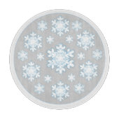 雪片（グレー） カッティングボード (正面)