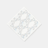 雪片（グレー） スタンダードカクテルナプキン (角)