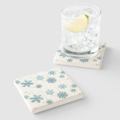 ***雪片***コースター ストーンコースター (横)