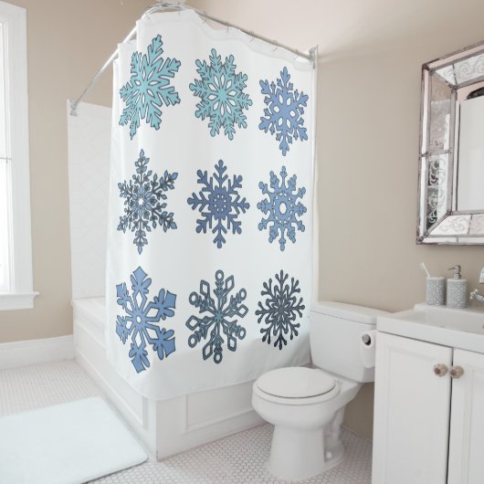 雪片 シャワーカーテン (インサイチュ)
