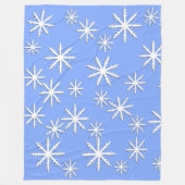 雪片 フリースブランケット (正面)
