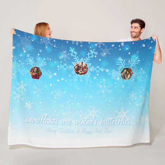 雪片 フリースブランケット (インサイチュ)