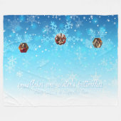 雪片 フリースブランケット (正面(横))