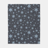 雪片 フリースブランケット (正面)