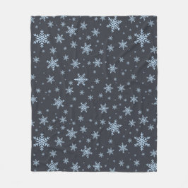 雪片 フリースブランケット