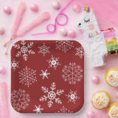 雪片 ペーパープレート (パーティー)