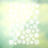 雪片 |ホワイトクリスマス50雪フレーク ウィンドウサイン (シート3)