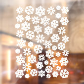 雪片 |ホワイトクリスマス50雪フレーク ウィンドウサイン (シート2)