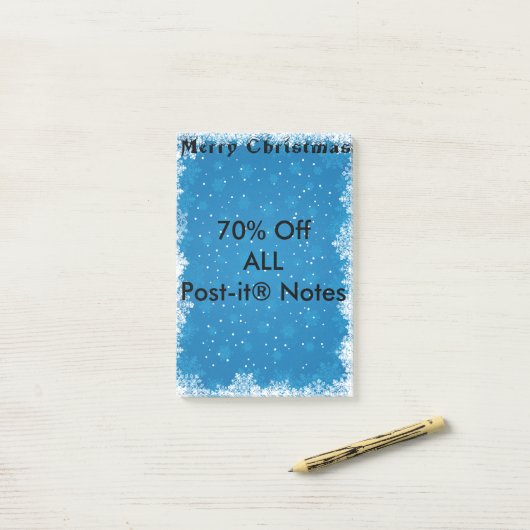 雪片 ポストイット (デスク上)