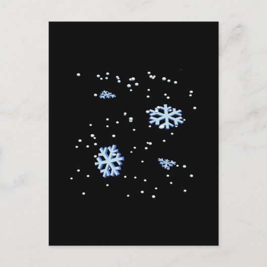 雪片 ポストカード (正面)
