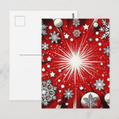 雪片 ポストカード (正面/裏面)