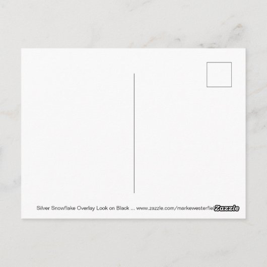 雪片 ポストカード (裏面)