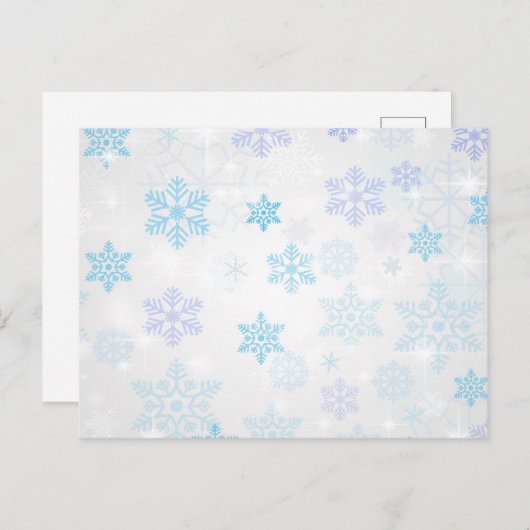 雪片 ポストカード (正面/裏面)