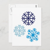 雪片 ポストカード (正面/裏面)