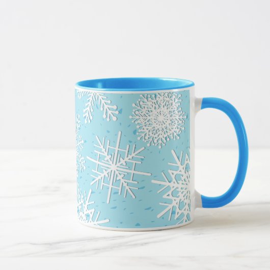 雪片、マグカップ マグカップ (右)