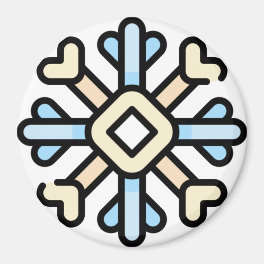 雪片 マグネット (正面)