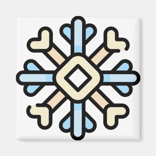 雪片 マグネット (正面)