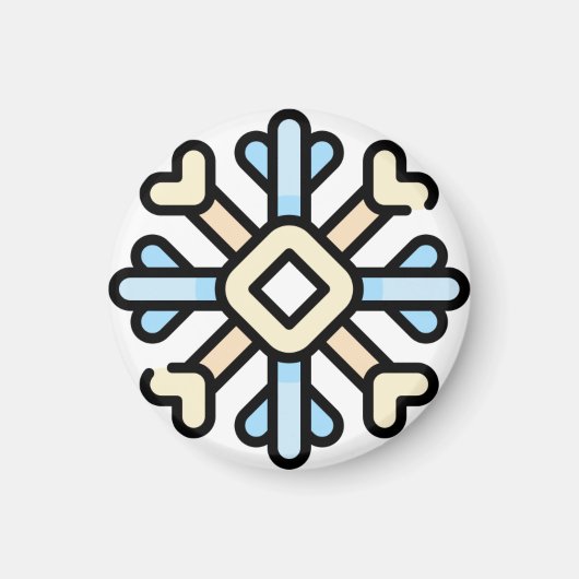 雪片 マグネット (正面)