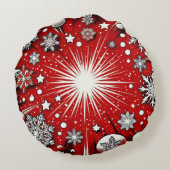 雪片 ラウンドクッション (裏面)