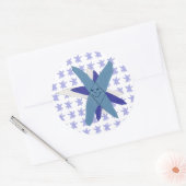 雪片 ラウンドシール (封筒)