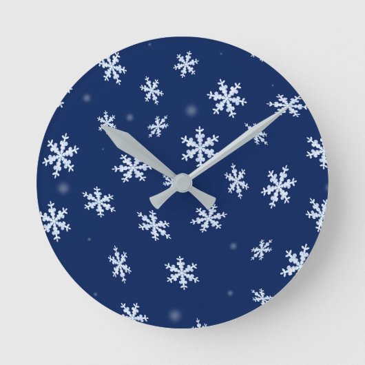 雪片 ラウンド壁時計 (正面)