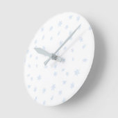 雪片 ラウンド壁時計 (傾斜)