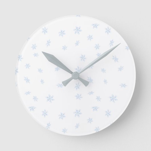 雪片 ラウンド壁時計 (正面)
