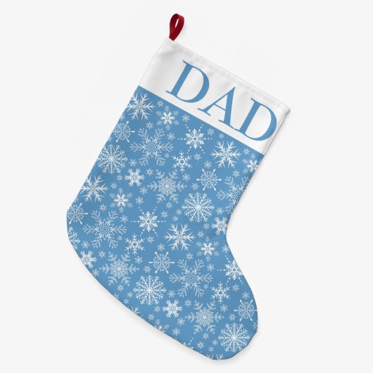 雪片 ラージクリスマスストッキング (正面 (吊り時))