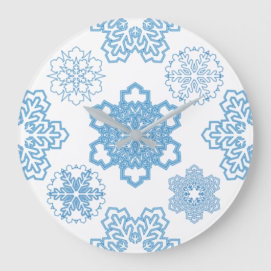 雪片 ラージ壁時計 (正面)