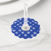 雪片 ワイングラスタグ (クローズアップ)