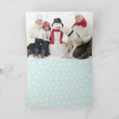 雪片 | 休日のスペインの写真グリーティングカード シーズンカード (内部)