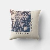 雪片/厚い結晶/レイ/ポーチ クッション (裏面)