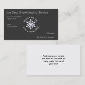 雪片 名刺 (正面/裏面)