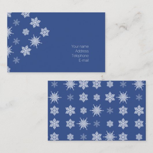 雪片 名刺 (正面/裏面)