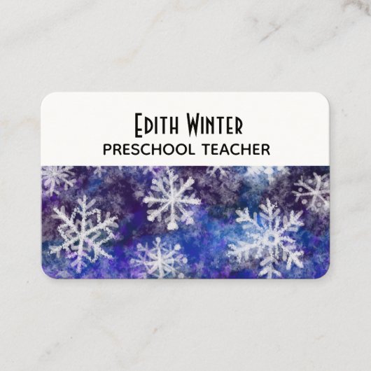 雪片 名刺 (正面)