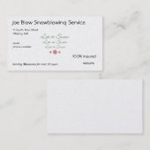 雪片 名刺 (正面/裏面)