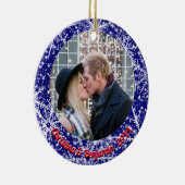 雪片，名前，年の#, 2枚の写真 セラミックオーナメント (右)