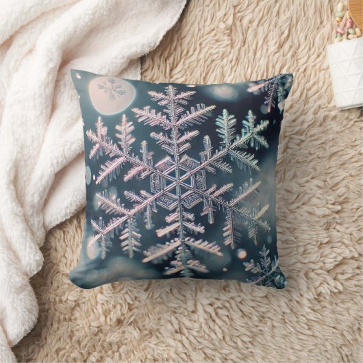 雪片/月 クッション (ブランケット)