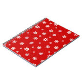 雪片（白） [クリスマスパターン] ノートブック (左側)