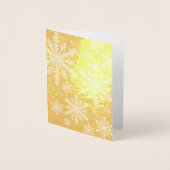 雪片 箔カード (正面)