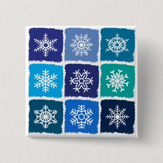 雪片 缶バッジ (正面)