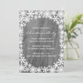 雪片&花崗岩クリスマスパーティの招待状 招待状 (スタンド正面)