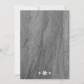 雪片&花崗岩クリスマスパーティの招待状 招待状 (裏面)