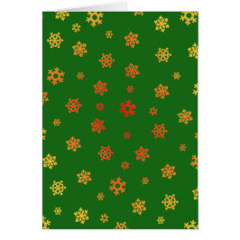 雪片(赤と金ゴールド) [クリスマスパターン]