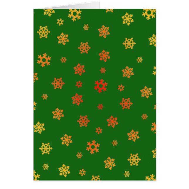 雪片(赤と金ゴールド) [クリスマスパターン] (正面)