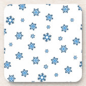 雪片（青と黒） コースター (正面)