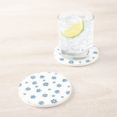 雪片（青と黒） コースター (側面)